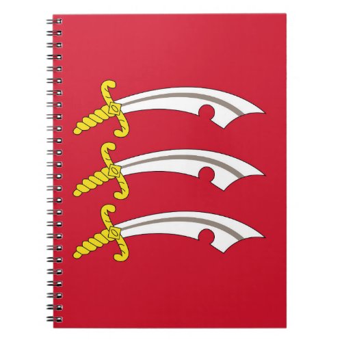 Flag of Essex UK county Notebook