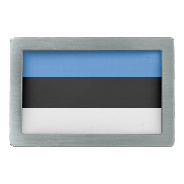 Flag of Estonia Belt Buckle (Front)