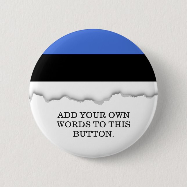 Flag of Estonia Button (Front)
