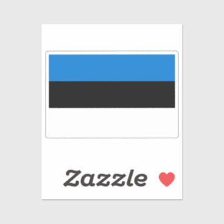 Flag of Estonia custom-cut Sticker