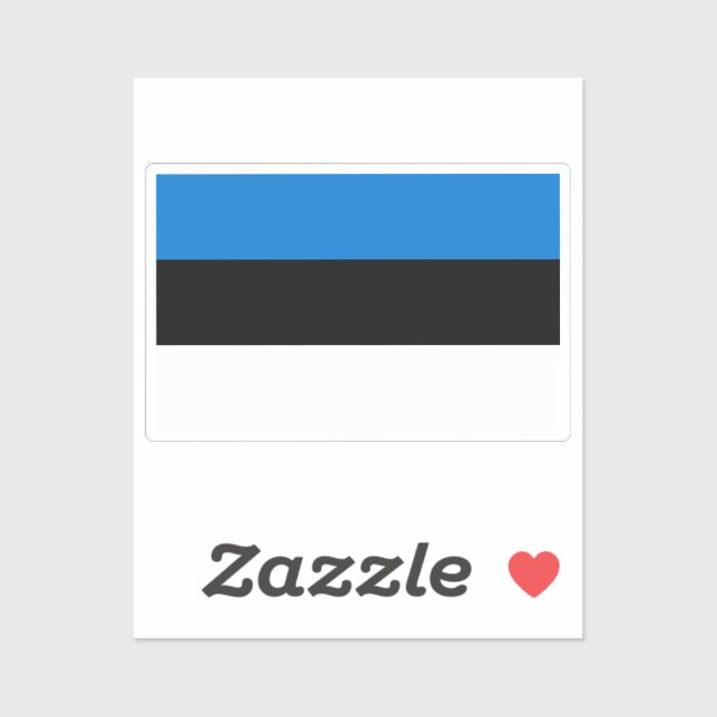 Flag of Estonia custom-cut  Sticker (Sheet)