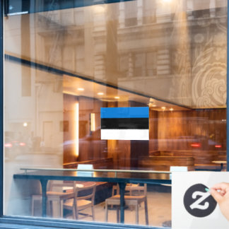 Flag of Estonia custom-cut  Window Cling