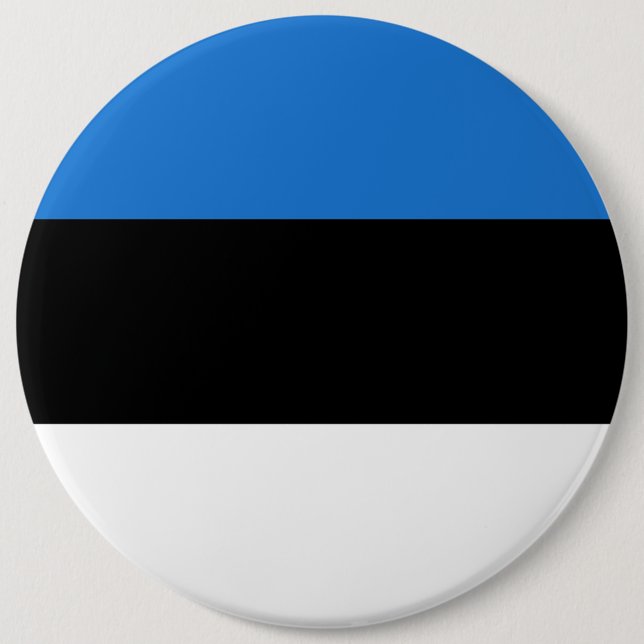 Flag of Estonia Pinback Button (Front)