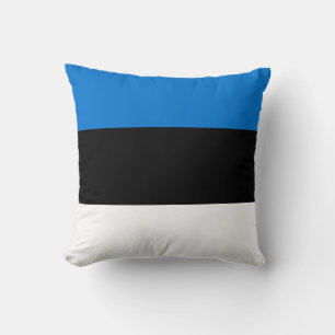 Flag of Estonia Throw Pillow