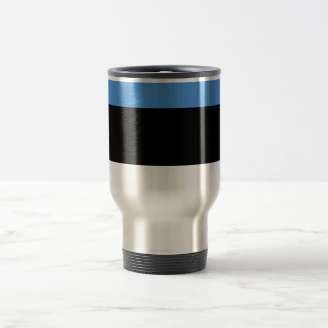 Flag of Estonia Travel/Commuter Mug (Center)
