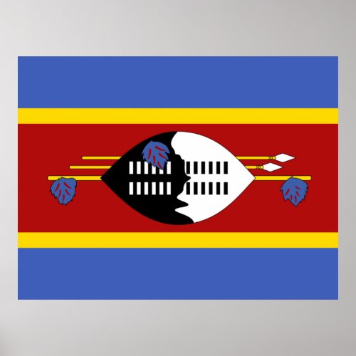Flag of Eswatini Poster