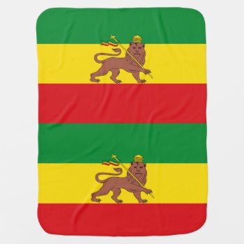 Flag_of_ethiopia_(1897-1936;_1941-1974).png Baby Blanket by WorldOfHistory at Zazzle