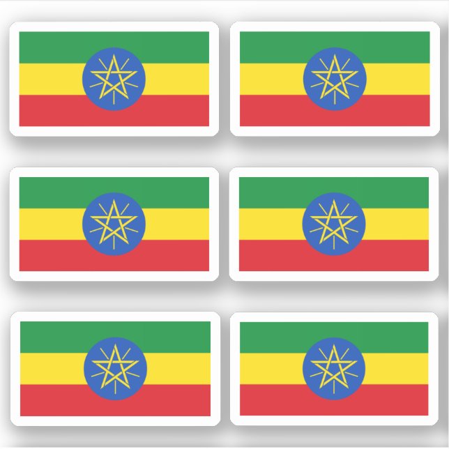 Flag of Ethiopia - a collection Sticker (Front)