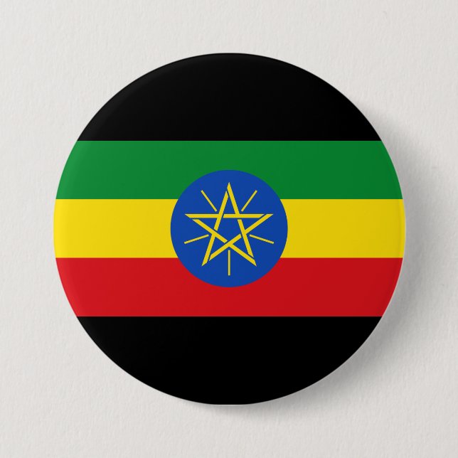Flag of Ethiopia Button (Front)