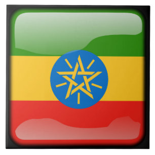 Flag of Ethiopia Ceramic Tile