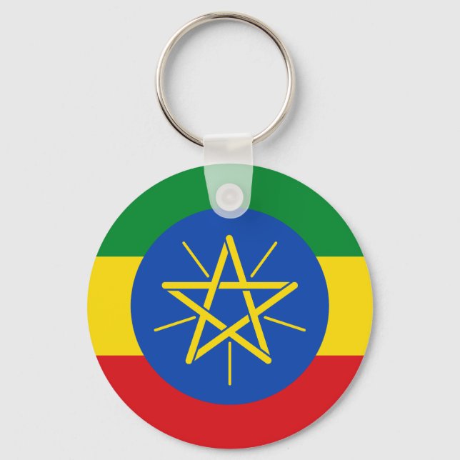 Flag of Ethiopia Keychain (Front)