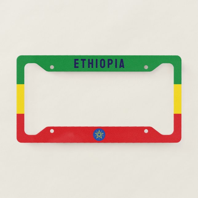 Flag of Ethiopia License Plate Frame (Front)