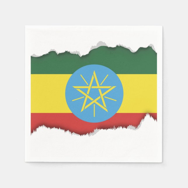 Flag of Ethiopia Napkins (Front)