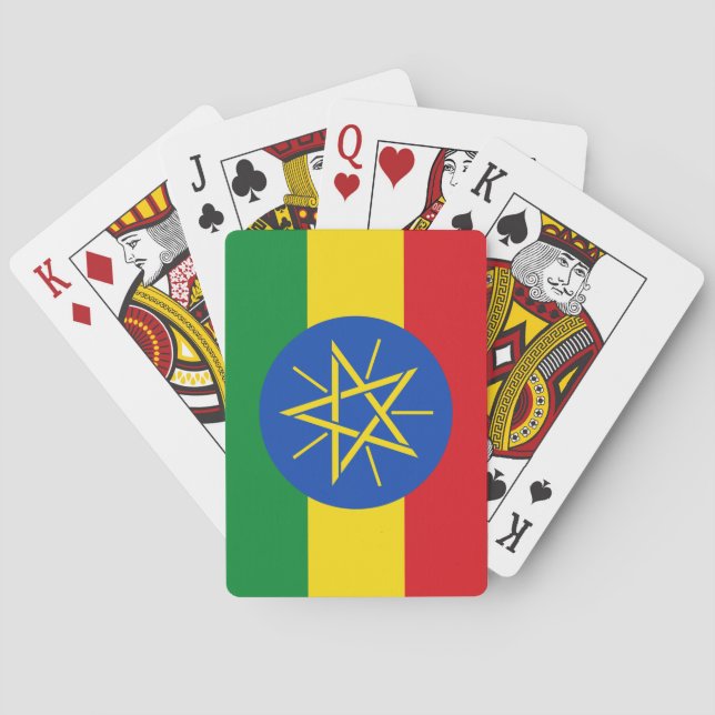 Flag of Ethiopia Poker Cards (Back)