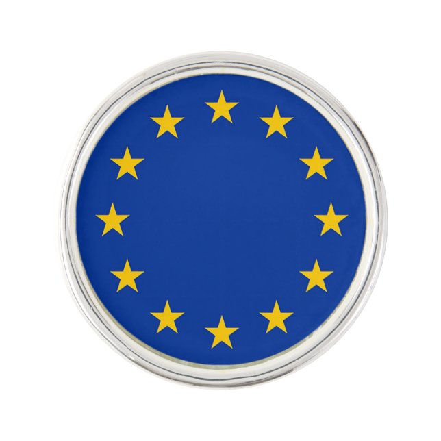 Flag of Europe, European Flag Lapel Pin (Front)