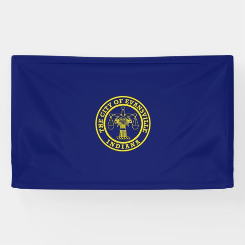 Flag of Evansville Indiana Banner