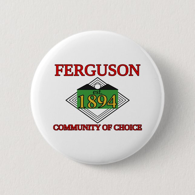 Flag of Ferguson, Missouri Button (Front)