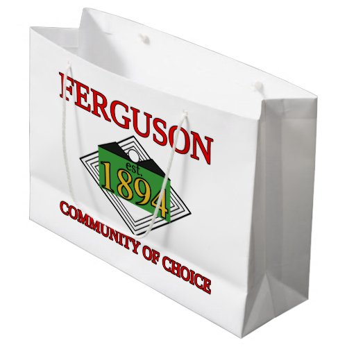 Flag of Ferguson Missouri Large Gift Bag