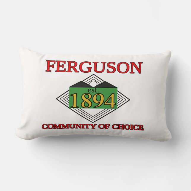 Flag of Ferguson, Missouri Lumbar Pillow (Front)