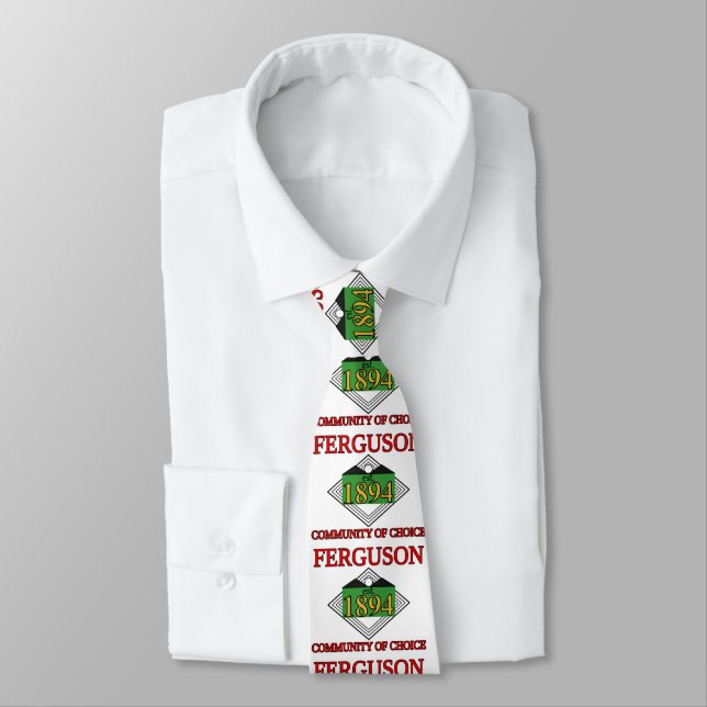 Flag of Ferguson, Missouri Neck Tie (Tied)