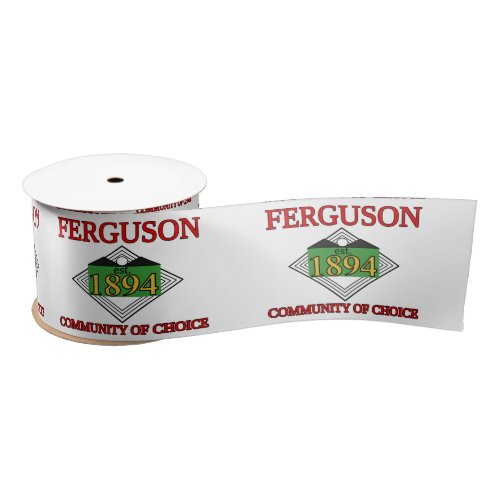 Flag of Ferguson Missouri Satin Ribbon
