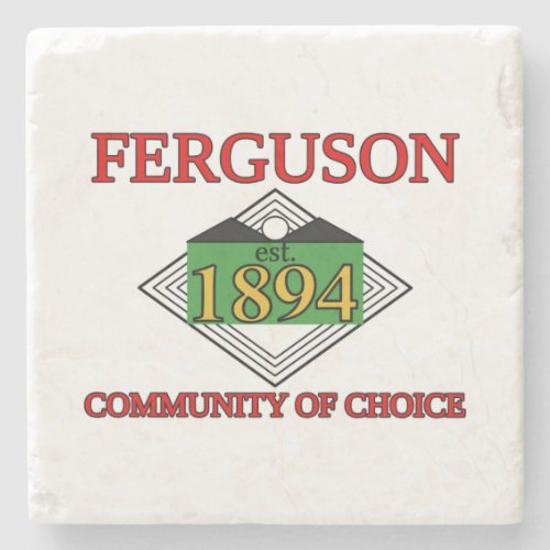Flag of Ferguson Missouri Stone Coaster