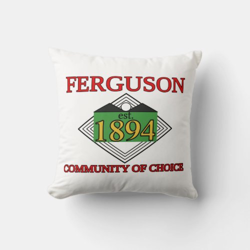 Flag of Ferguson Missouri Throw Pillow