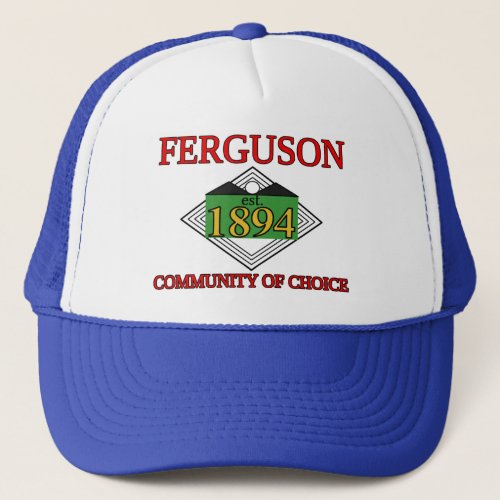 Flag of Ferguson Missouri Trucker Hat