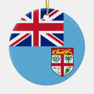Flag of Fiji Ceramic Ornament