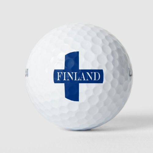 Flag of Finland Blue Cross Suomi Golf Balls