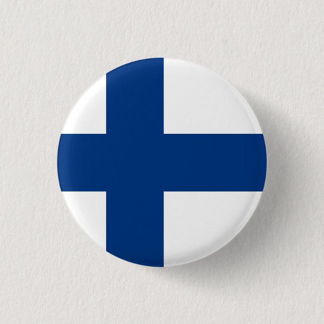 Flag of Finland Button (Front)