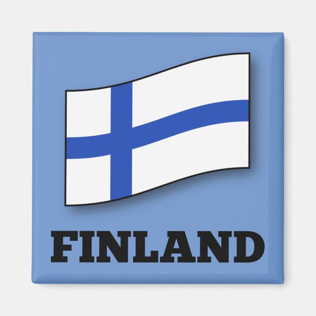 Flag of Finland custom design Magnet (Front)