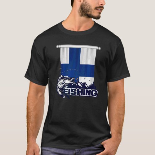 Flag Of Finland  Finland Fishing T_Shirt