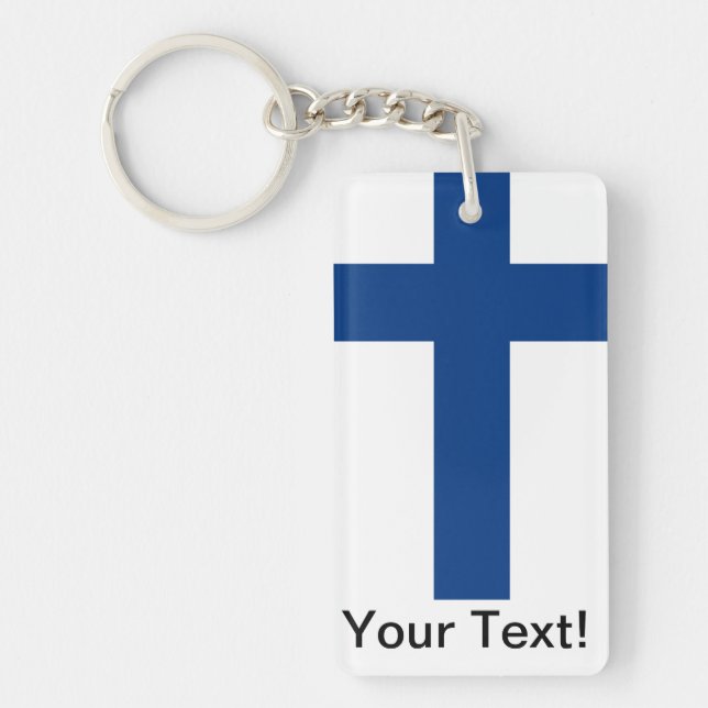Flag of Finland Keychain (Front)