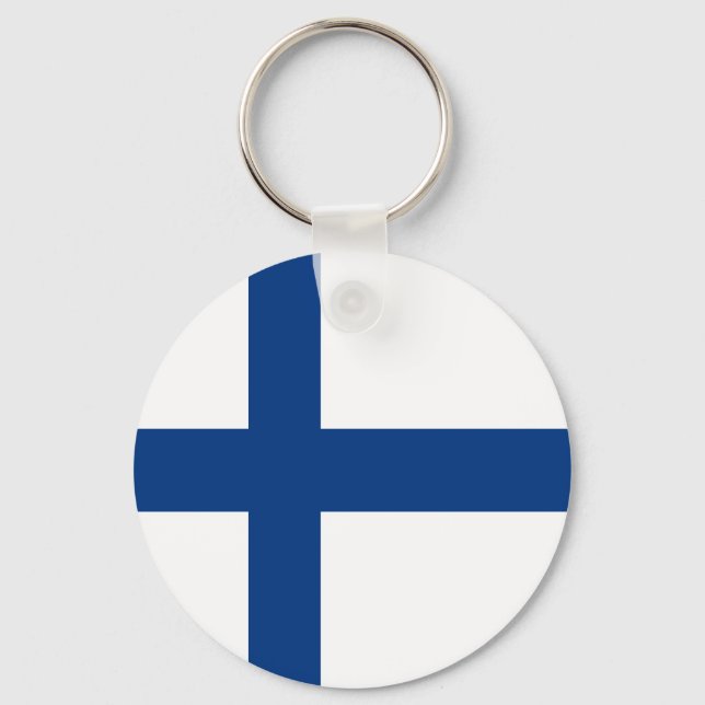 Flag of Finland Keychain (Front)