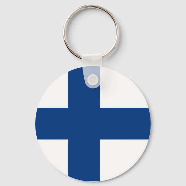 Flag of Finland Keychain (Front)