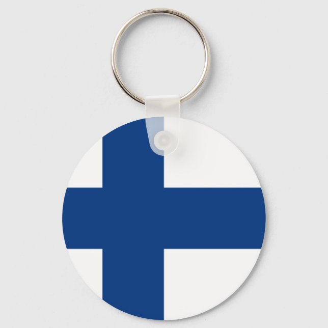 Flag of Finland Keychain (Front)