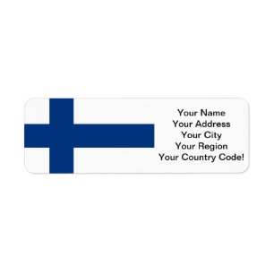 Flag of Finland Label