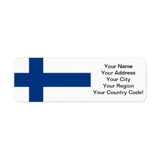 Flag of Finland Label