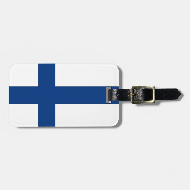 Flag of Finland Luggage Tag (Front Horizontal)