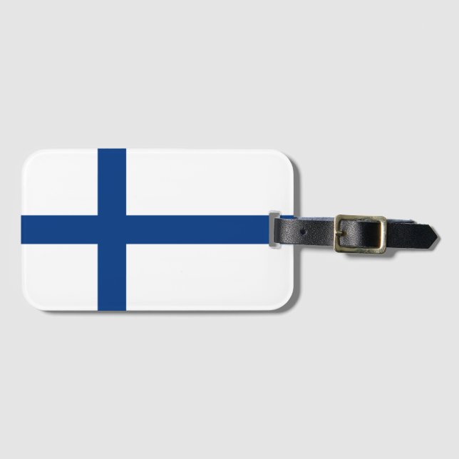 Flag of Finland Luggage Tag (Front Horizontal)