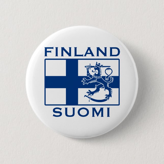 Flag of Finland Pinback Button (Front)
