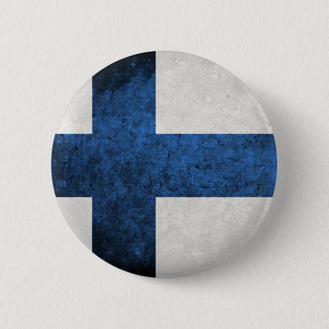 Flag of Finland Pinback Button (Front)