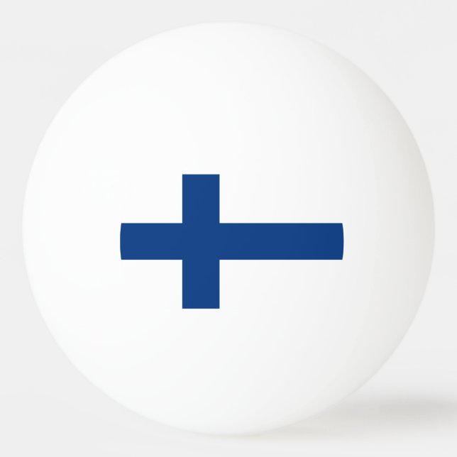 Flag of Finland Ping-Pong Ball (Back)