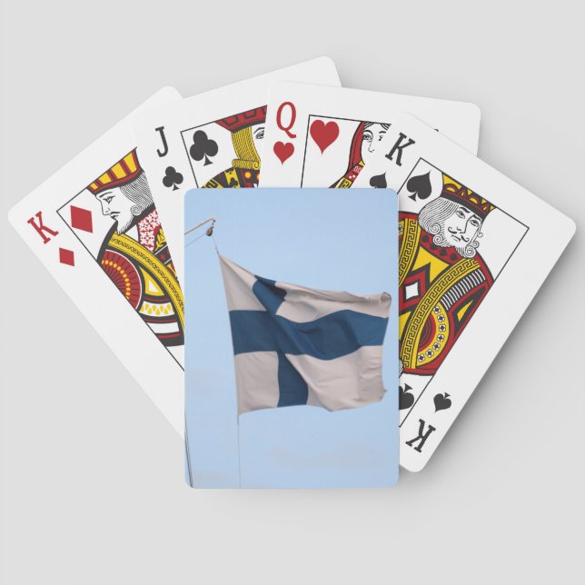 Flag of Finland Poker Cards (Back)