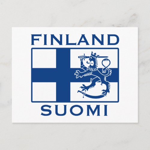 Flag of Finland Postcard