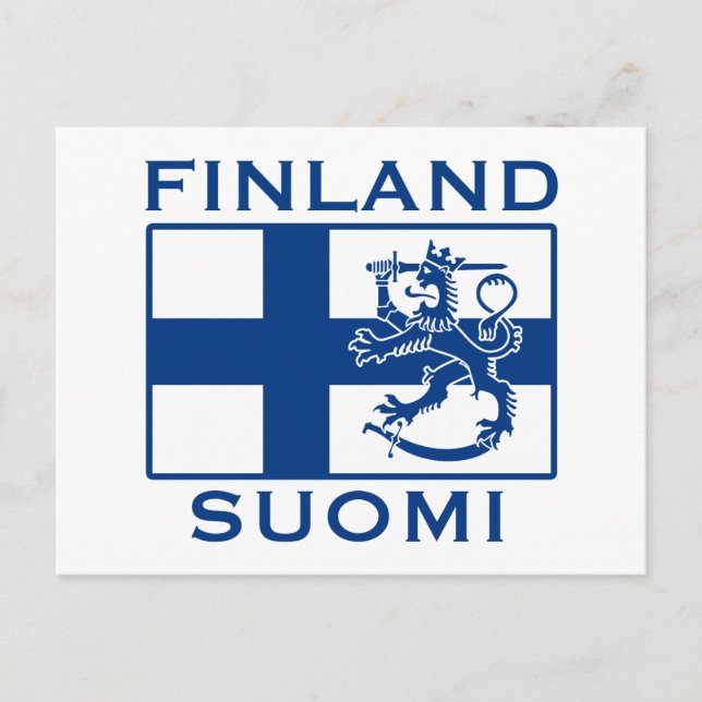 Flag of Finland Postcard (Front)
