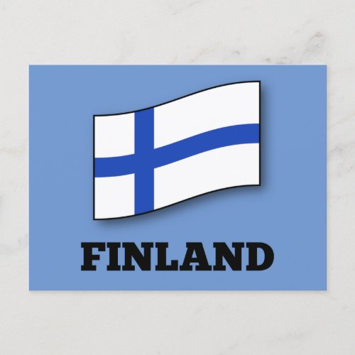 Flag of Finland Postcard