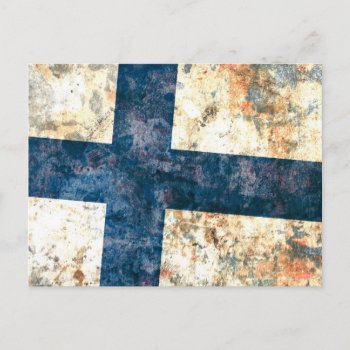 Flag Of Finland Postcard by RodRoelsDesign at Zazzle