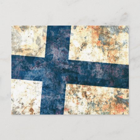 Flag Of Finland Postcard